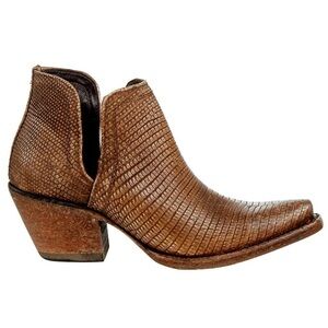 Ariat Textured Brown Ankle Booties NWT never worn